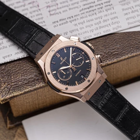Hublot Class Fusion Chronograph King Gold 42mm 541.OX.1181.LR Black Dial