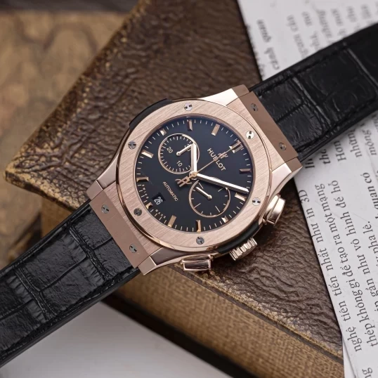 Hublot Class Fusion Chronograph King Gold 42mm 541.OX.1181.LR Black Dial