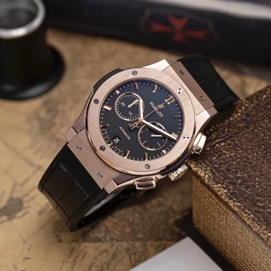 Hublot Class Fusion Chronograph King Gold 42mm 541.OX.1181.LR Black Dial