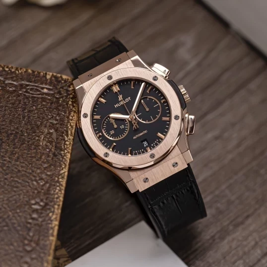 Hublot Class Fusion Chronograph King Gold 42mm 541.OX.1181.LR Black Dial