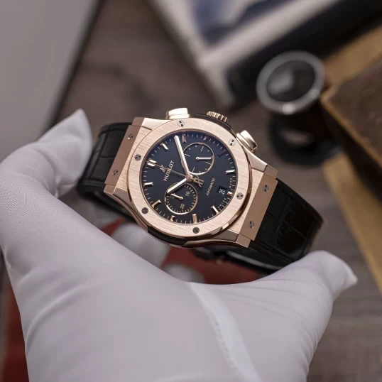 Hublot Class Fusion Chronograph King Gold 42mm 541.OX.1181.LR Black Dial
