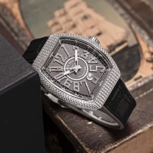 Franck Muller Vanguard V45 Steel – Custom Diamonds