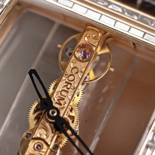 Corum Golden Bridge 43mm Rose Gold Baguette Diamonds Custom – Ref. 113.750.55