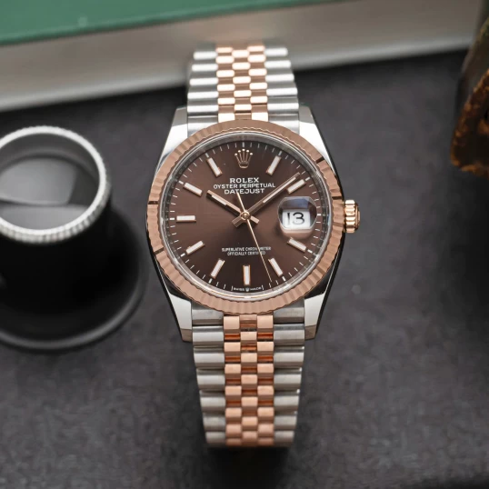 Rolex Oyster Perpetual Datejust 36mm 126231 Index Chocolate Dial