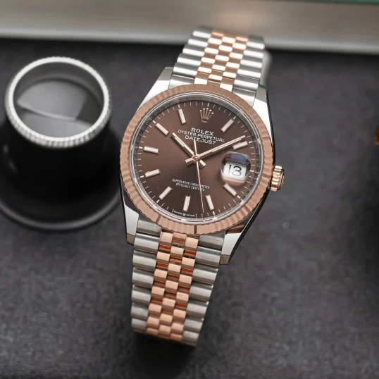 Rolex Oyster Perpetual Datejust 36mm 126231 Index Chocolate Dial