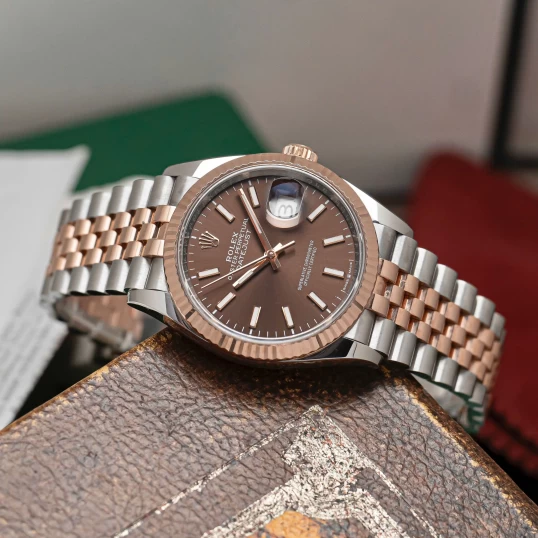 Rolex Oyster Perpetual Datejust 36mm 126231 Index Chocolate Dial