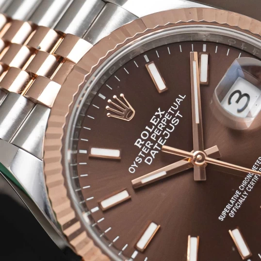 Rolex Oyster Perpetual Datejust 36mm 126231 Index Chocolate Dial