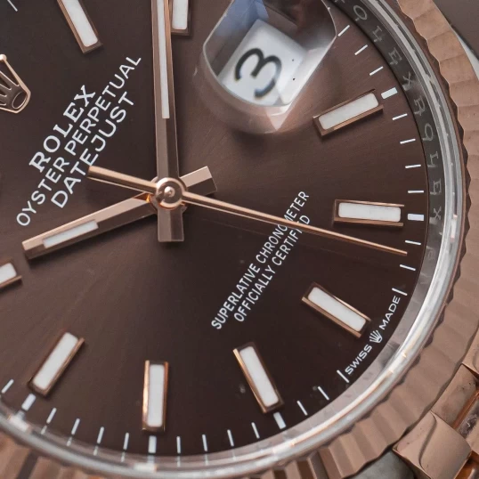 Rolex Oyster Perpetual Datejust 36mm 126231 Index Chocolate Dial