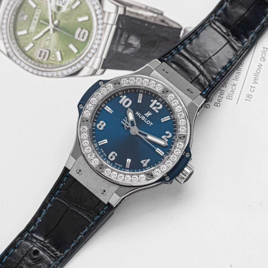Hublot Big Bang Blue Dial Diamonds 38mm – Ref. 361.SX.7170.LR.1204