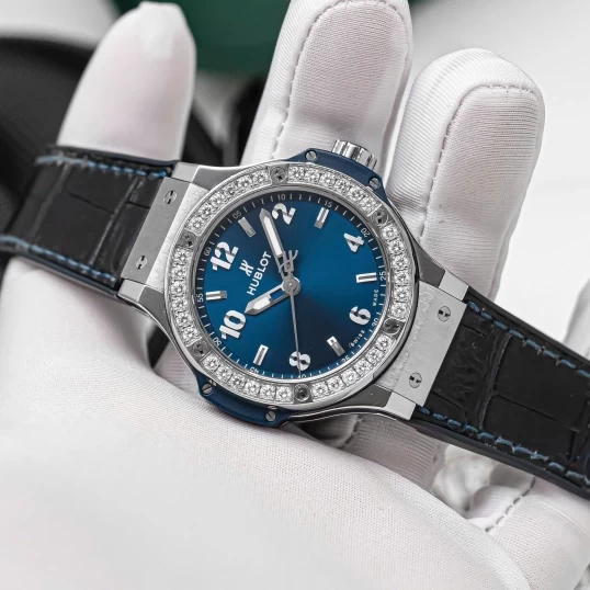 Hublot Big Bang Blue Dial Diamonds 38mm – Ref. 361.SX.7170.LR.1204