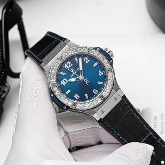 Hublot Big Bang Blue Dial Diamonds 38mm – Ref. 361.SX.7170.LR.1204