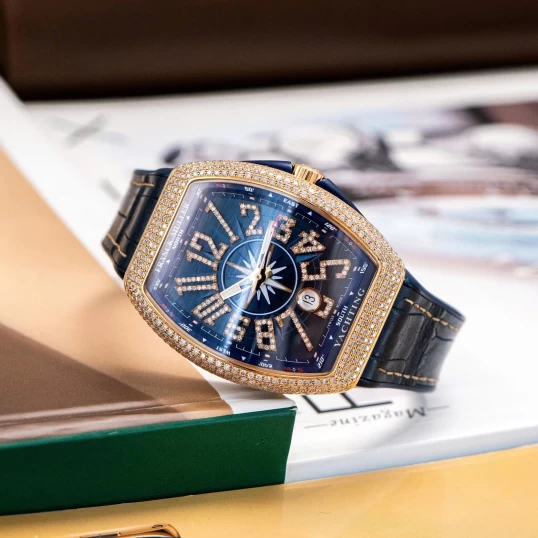 Franck Muller Vanguard Yachting V41 Vàng khối - Full Diamond