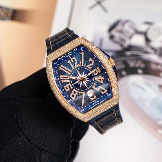 Franck Muller Vanguard Yachting V41 Vàng khối - Full Diamond