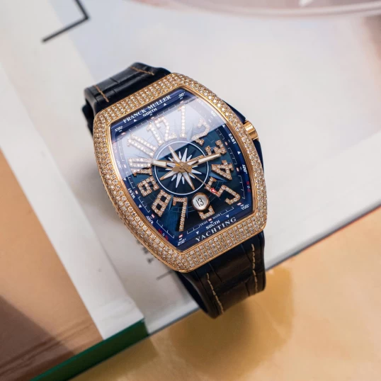 Franck Muller Vanguard Yachting V41 Vàng khối - Full Diamond