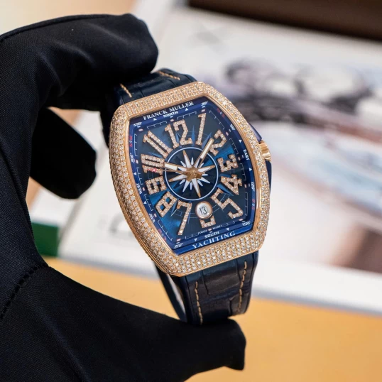 Franck Muller Vanguard Yachting V41 Vàng khối - Full Diamond