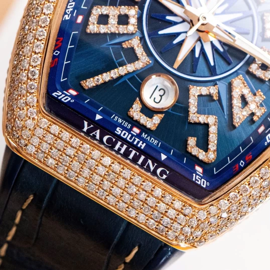 Franck Muller Vanguard Yachting V41 Vàng khối - Full Diamond