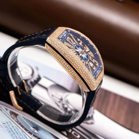 Franck Muller Vanguard Yachting V41 Vàng khối - Full Diamond