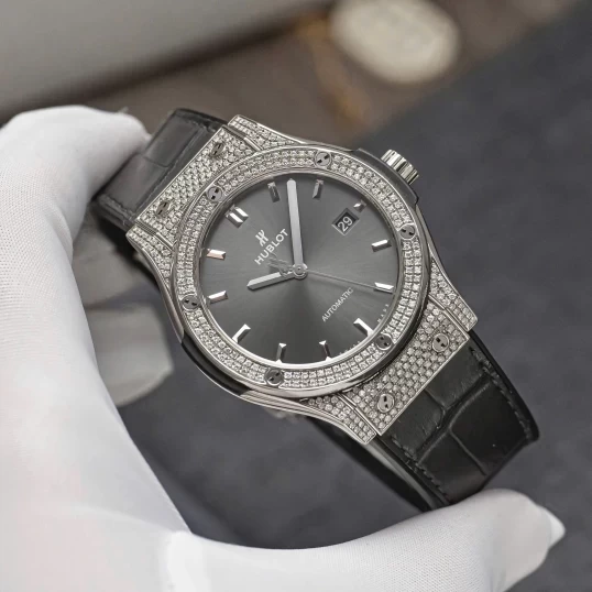 Hublot Classic Fusion Titanium 42mm Ref. 542.NX.7071.LR - Custom Diamonds