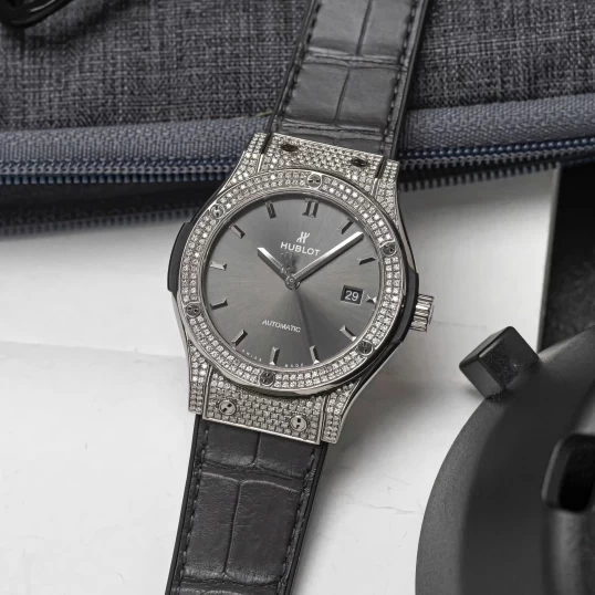 Hublot Classic Fusion Titanium 42mm Ref. 542.NX.7071.LR - Custom Diamonds