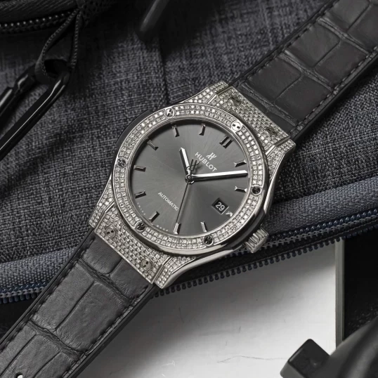 Hublot Classic Fusion Titanium 42mm Ref. 542.NX.7071.LR - Custom Diamonds