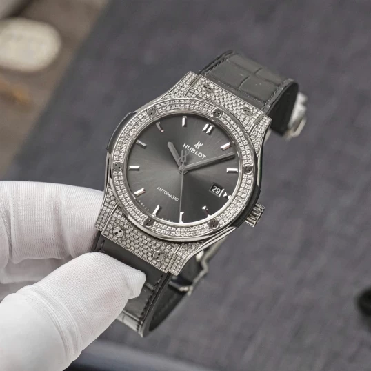 Hublot Classic Fusion Titanium 42mm Ref. 542.NX.7071.LR - Custom Diamonds