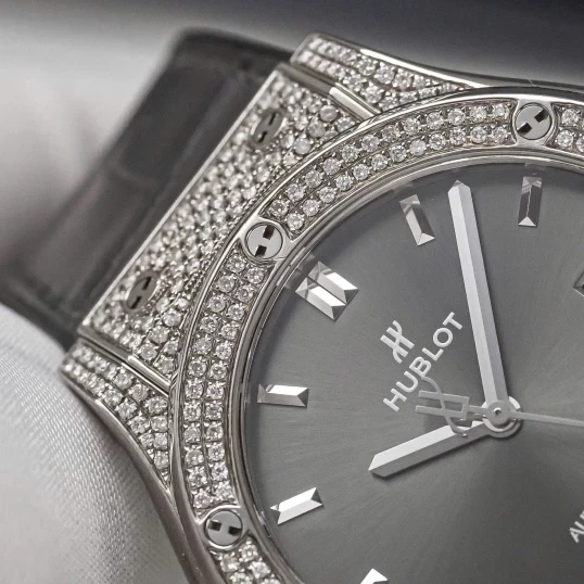 Hublot Classic Fusion Titanium 42mm Ref. 542.NX.7071.LR - Custom Diamonds