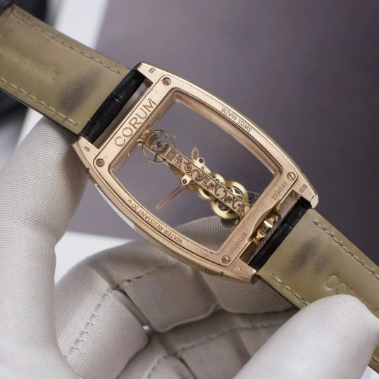 Corum Golden Bridge 18K Rose Gold Ref. 113.160.55/0002 0000 – Custom Baguette Diamonds