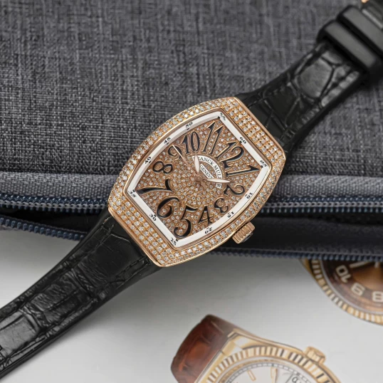 Franck Muller Vanguard V32 King Gold Full Diamonds