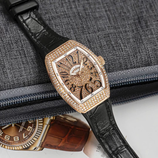 Franck Muller Vanguard V32 King Gold Full Diamonds
