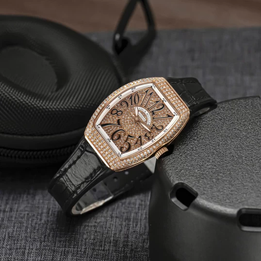 Franck Muller Vanguard V32 King Gold Full Diamonds