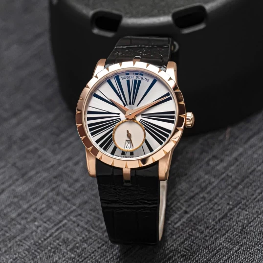 Roger Dubuis Excalibur 36mm Automatic in Rose Gold Silver Dial Ref.RDDBEX0587