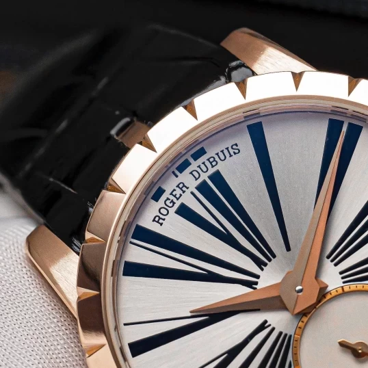 Roger Dubuis Excalibur 36mm Automatic in Rose Gold Silver Dial Ref.RDDBEX0587