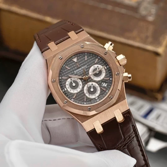Audemars Piguet Royal Oak Chronograph 39mm Rose Gold Brown Dial Ref. 26022OR.OO.D098CR.02