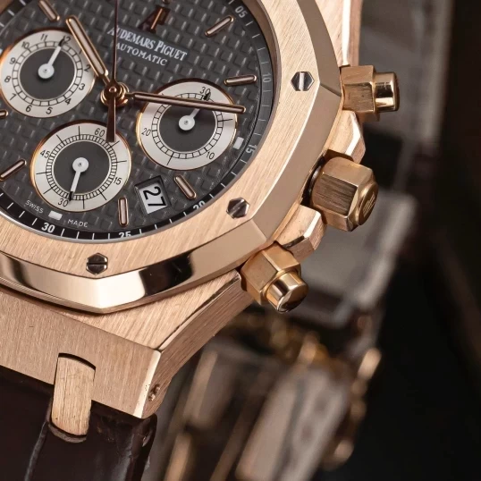Audemars Piguet Royal Oak Chronograph 39mm Rose Gold Brown Dial Ref. 26022OR.OO.D098CR.02