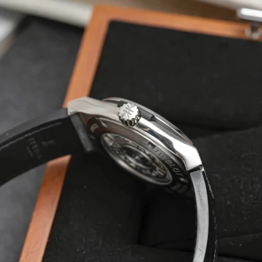 Hublot Classic Fusion Titanium 42mm Ref. 542.NX.7071.LR Custom Full Pave Diamonds