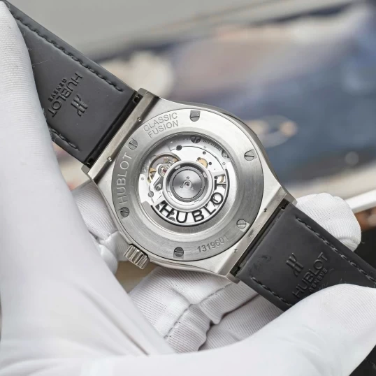 Hublot Classic Fusion Titanium 42mm Ref. 542.NX.7071.LR Custom Full Pave Diamonds