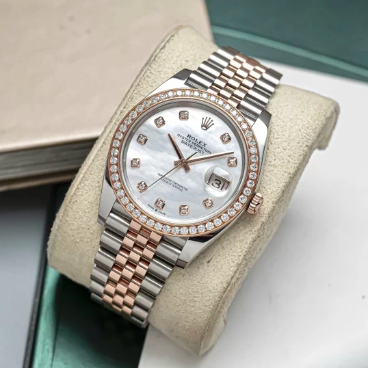 Rolex Oyster Perpetual Datejust 36mm 126231 Mop Dial Bezel Diamonds Custom