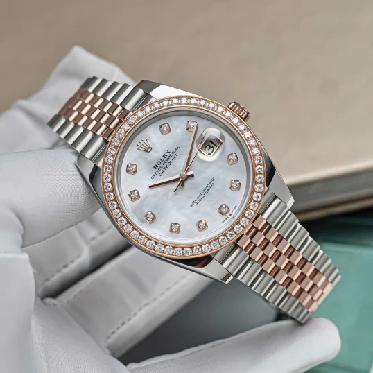 Rolex Oyster Perpetual Datejust 36mm 126231 Mop Dial Bezel Diamonds Custom