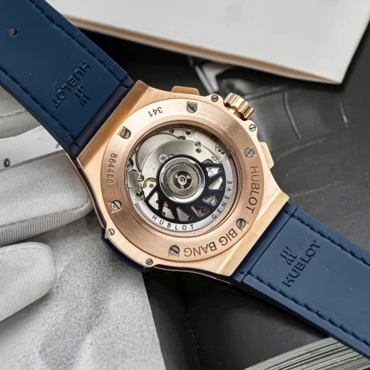 Hublot Big Bang Chronograph 41mm King Gold Blue Diamonds Ref. 341.PL.5190.LR.1104