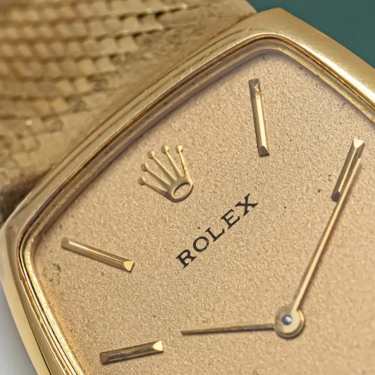 Rolex Cellini 3807 Tonneau Watches Index 18K Gold