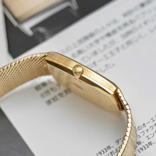 Rolex Cellini 3807 Tonneau Watches Index 18K Gold