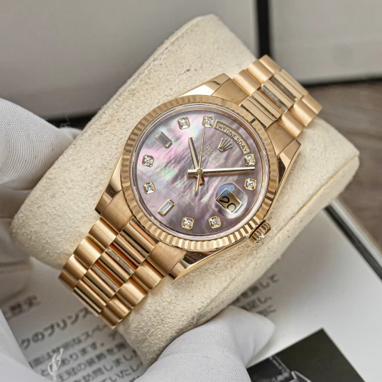 Rolex Day-Date 36mm Ref. 118238 - Mặt số khảm trai tím