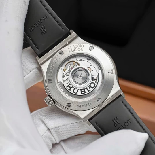 Hublot Classic Fusion Titanium 42mm 542.NX.1171.LR Custom Full Pave Diamonds
