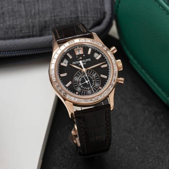 Patek Philippe Complications Annual Calendar Chronograph Ref. 5960R Custom Diamonds Up to 5961R