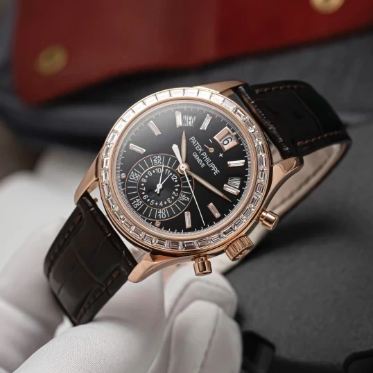 Patek Philippe Complications Annual Calendar Chronograph Ref. 5960R Custom Diamonds Up to 5961R