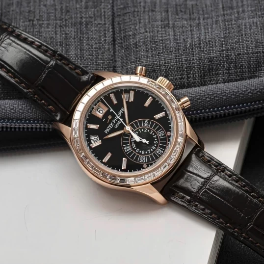 Patek Philippe Complications Annual Calendar Chronograph Ref. 5960R Custom Diamonds Up to 5961R