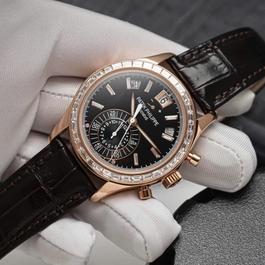 Patek Philippe Complications Annual Calendar Chronograph Ref. 5960R Custom Diamonds Up to 5961R