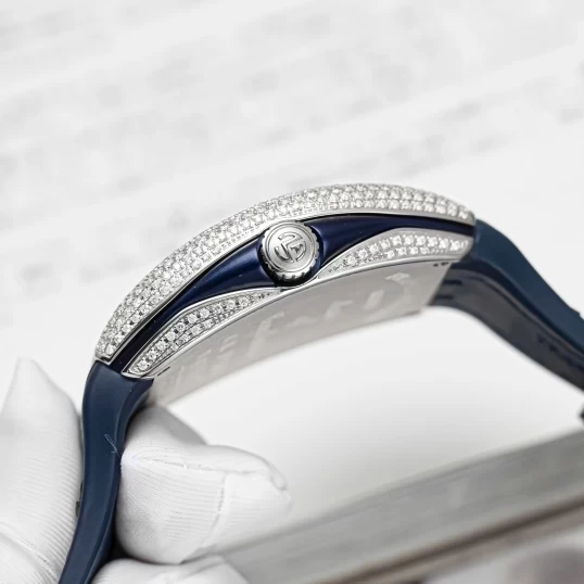 Franck Muller Vanguard Yachting V41 Custom Diamond Blue Dial