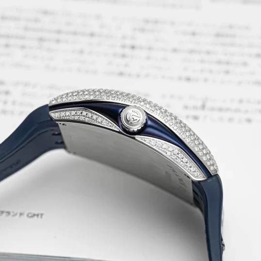 Franck Muller Vanguard Yachting V41 Custom Diamond Blue Dial