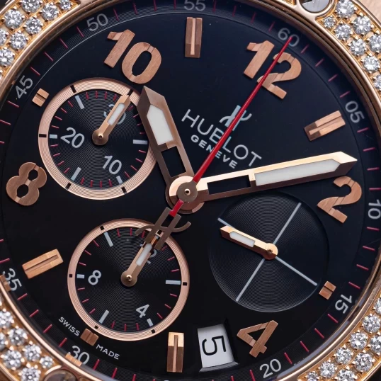 Hublot Big Bang 41mm Rose Gold Diamonds Bezel Ref. 341.PX.130.RX.114